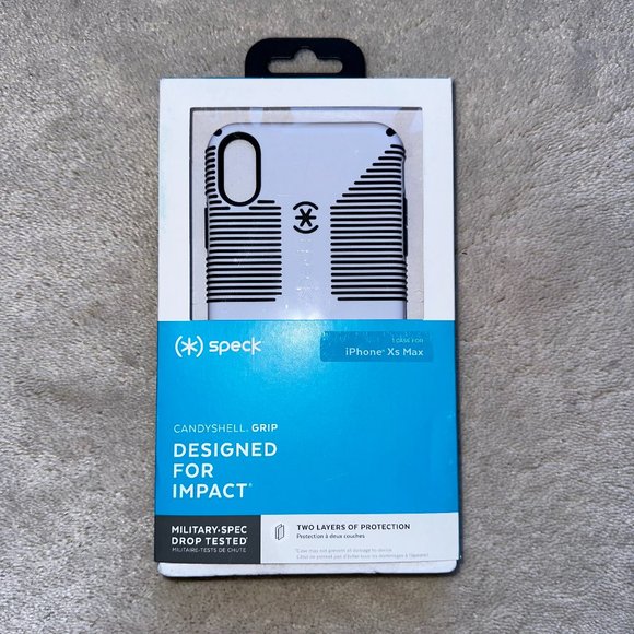 Two (2) SPECK White/Black CANDYSHELL GRIP CASEs #115894-1909 for iPhone XS Max - Picture 2 of 6